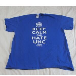 Smack Apparel Duke University Anti-UNC Tarheels T-Shirt Royal Blue Large NCAA